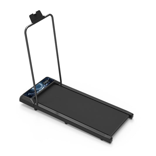 Walking Pad Treadmill with Handle Bar, 2.5 HP Small Treadmills for Home with APP Remote Control, Four New Sports Data Function Analysis, 5.0 Speed Portable Treadmill for Office, Home