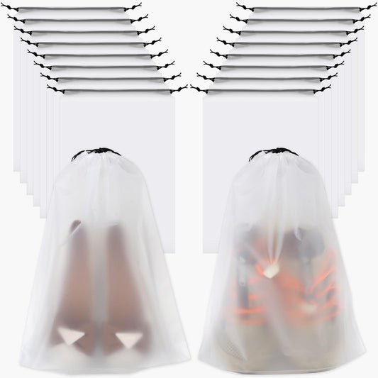 18 Pack Shoe Bags for Travel, 11.8in x 15.7in Travel Shoe Bags for Packing, Travel Bag for Shoes, Storage Bags for Men and Women