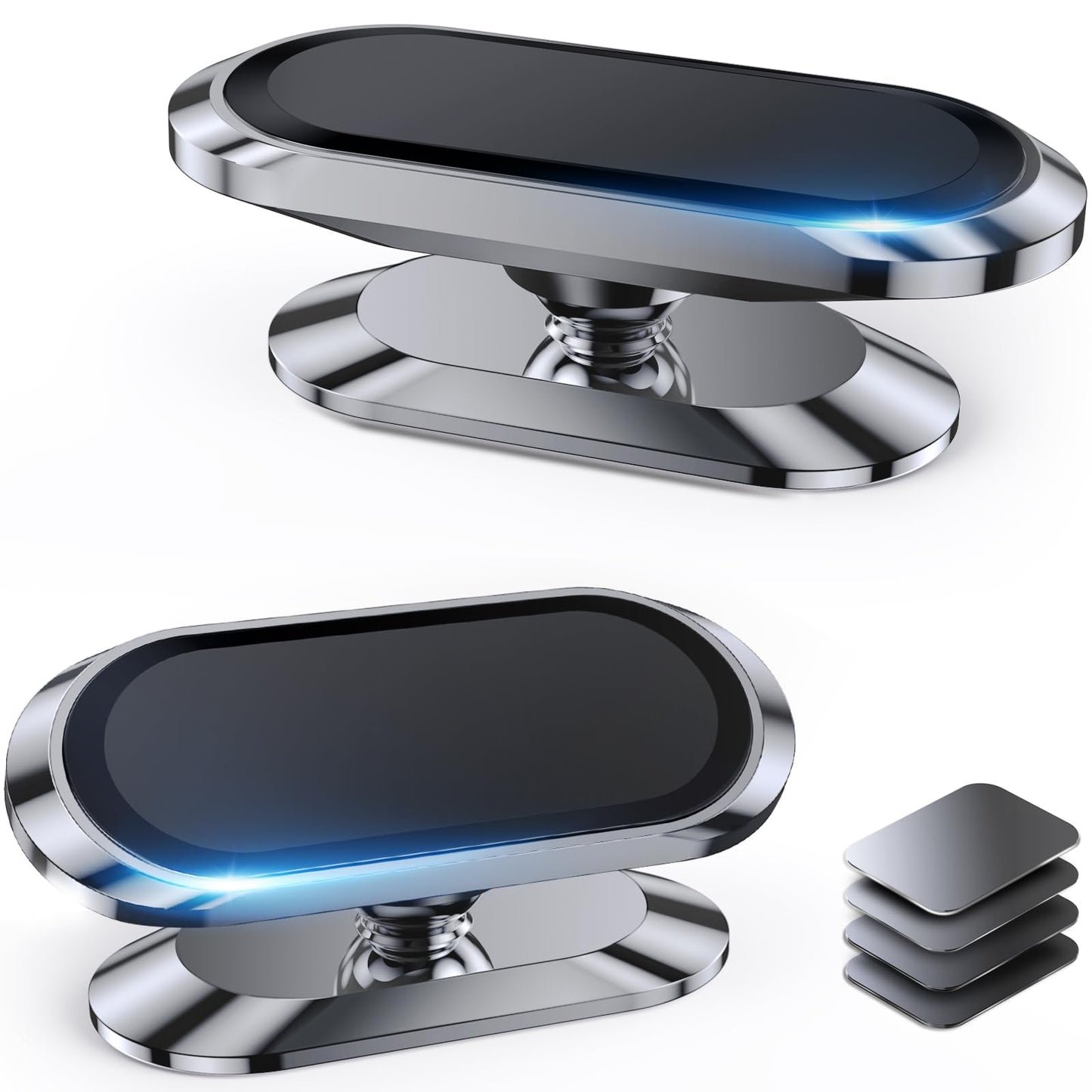 【2-Pack】 Magnetic Phone Holder for Car Dash【Strong Magnet】 Magnetic Car Phone Holder Mount 【4 Plate】 Phone Holders for Your Car Phone Mount for Car Dashboard Cell Phone Car Mount for iPhone Samsung