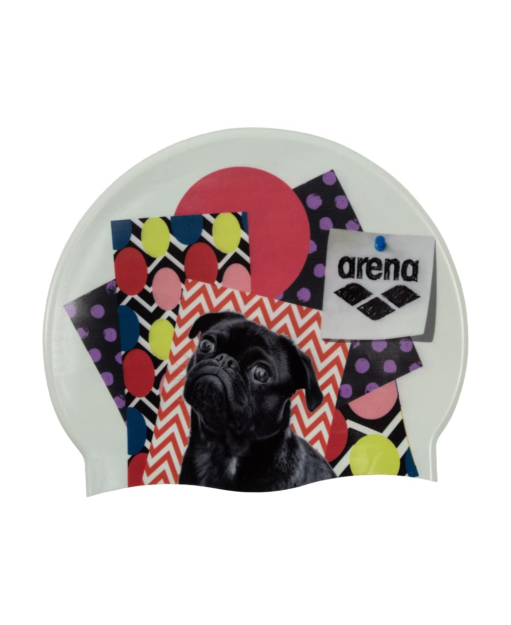 Arena HD Unisex Elastic Silicone Swim Cap for Adults, Training Water Sports Fitness Swimming Gear, Chlorine Protection Pool Hat, Ubie, One Size