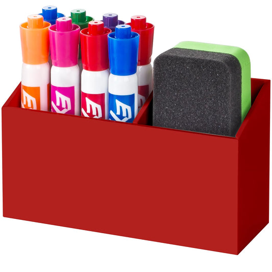 BEYGORM Magnetic Dry Erase Marker Holder for Whiteboard,Non-slip Acrylic Magnet Pen Holder for Fridge Refrigerator,Locker Organizer for Work,Locker Accessories,Pencil Cup for Desk,Marker Organizer