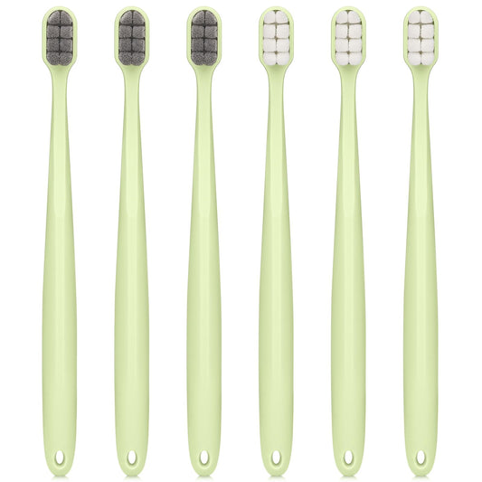 Medium Toothbrushes for Adults, Whitening Toothbrush with Spiral Medium Bristles for Smoke Tea Coffee Stain, Deep Plaque Removal, Rounded Bristle Tips for Gentle Cleaning