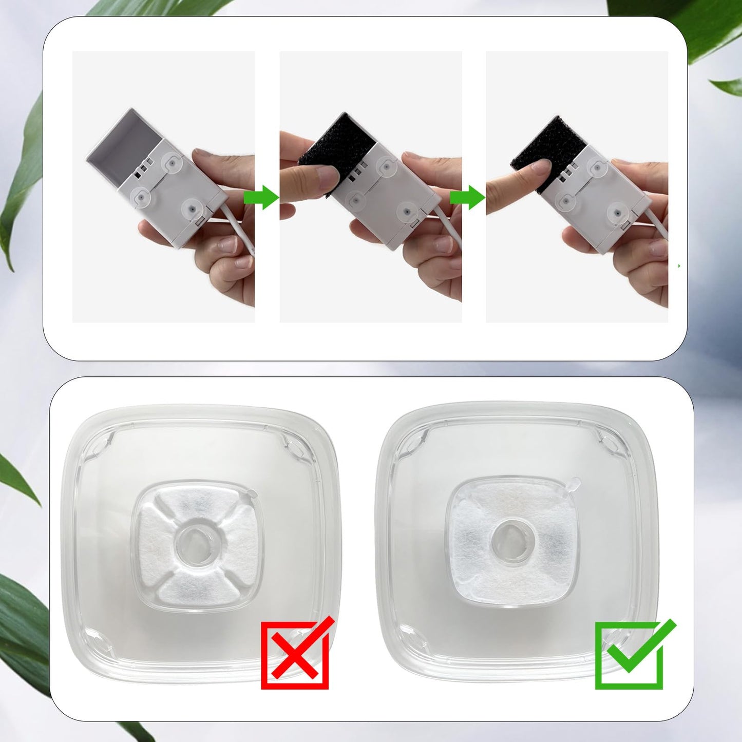 Pet Fountain Filters Compatible with 95Oz/2.8L Dog Water Fountain(4 Carbon Filters+4 Sponge Filters)