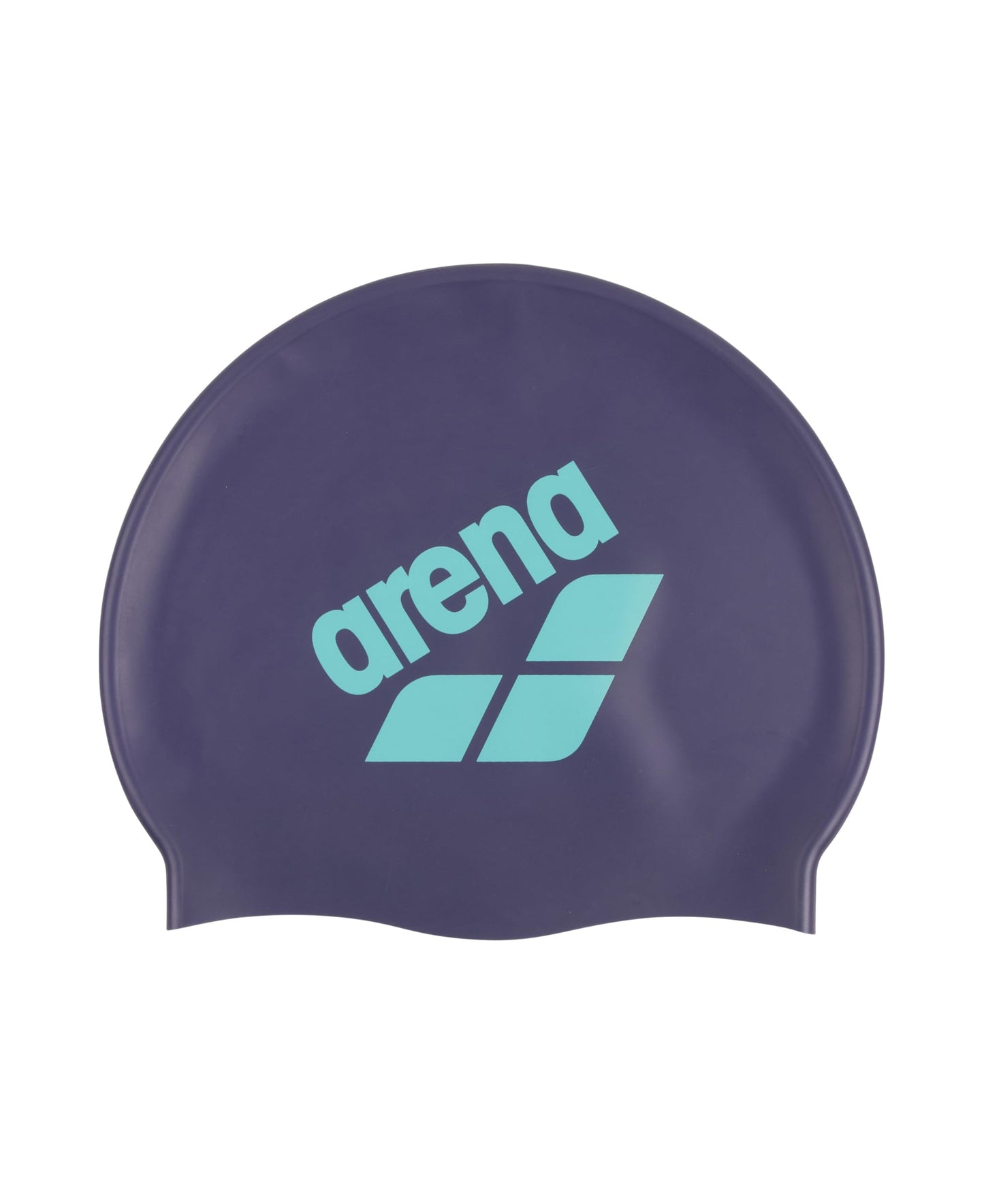 Arena Unisex Big Logo Silicone Swim Cap for Women and Men Fitness Swimmers Intensive Training Durable Soft Elastic Bathing Cap, Future Dusk/Water