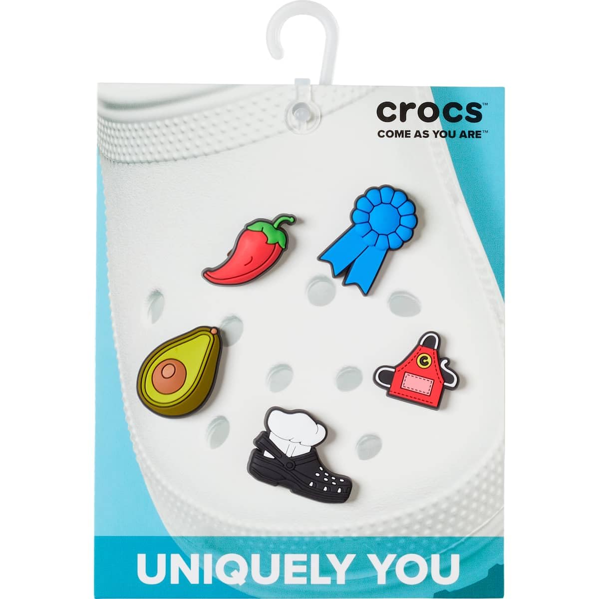 Crocs Jibbitz Food - Stylish Shoe Charms - Synthetic Material - Jibbitz Packs Shoe Charms - One-of-a-kinds Food Number One Chef 5-Pack One Size One Size