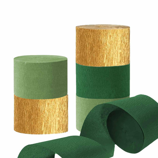 81 Feet Blue Crepe Paper Streamers, 6 Rolls Blue Party Streamers Decorations for Birthday Party, Family Gathering, Wedding Decoration