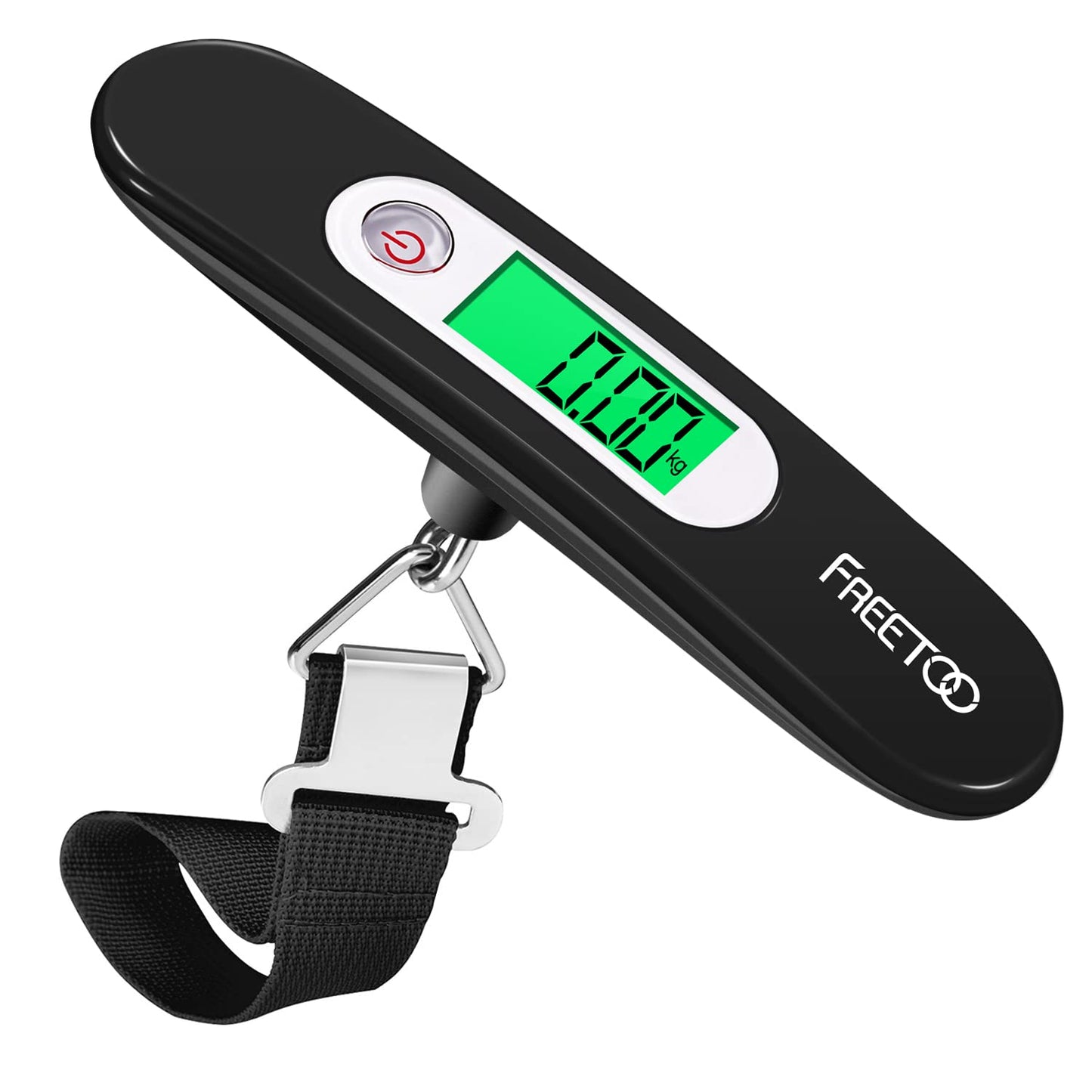 FREETOO Luggage Scale Portable Digital Hanging Scale for Travel, Suitcase Weight Scale with Superior Piano Lacquer 110 Lb/ 50Kg Capacity, Battery Included