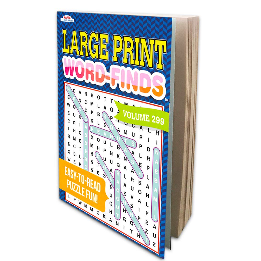 Word Find Puzzle Books for Adults Seniors - Set of 4 Jumbo Word Search Books with Large Print (Over 380 Pages Total with Bookmark)