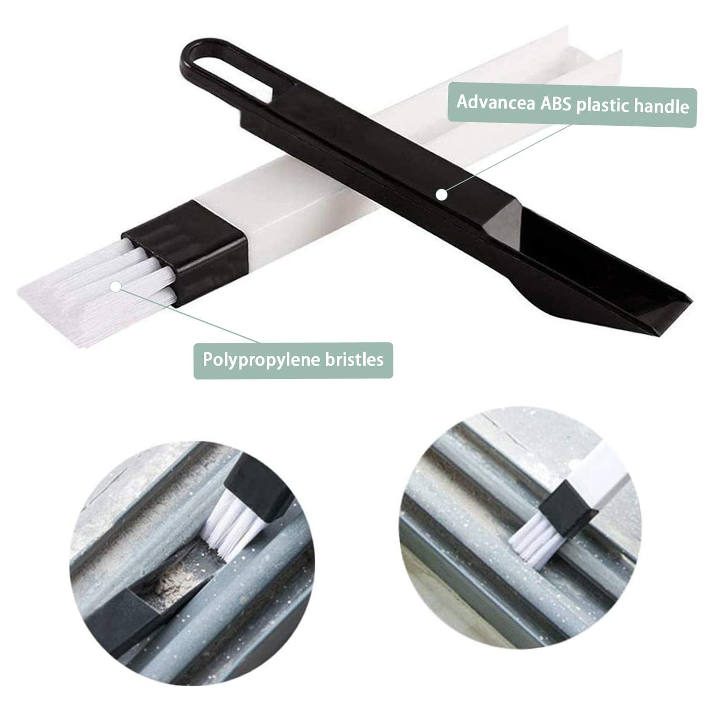 8 Pcs Hand-held Groove Gap Cleaning Tools,Door Window Track Cleaning Tools Groove Corner Crevice Cleaning Brushes for Sliding Door/Tile Lines/Shutter/Car Vents/Air Conditioner/Keyboard