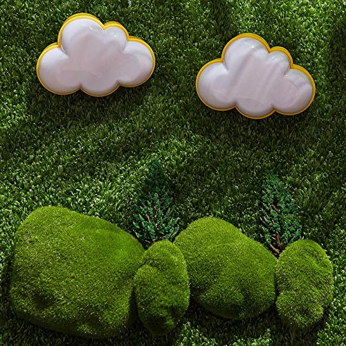 Mudder 2 Pack Night Light Plug into Wall Soft LED Night Light Cute Wall Nursery Lamp Warm Sensor Plug-in Intelligent Nightlight for Bedroom Hallway(Cloud,Yellow)