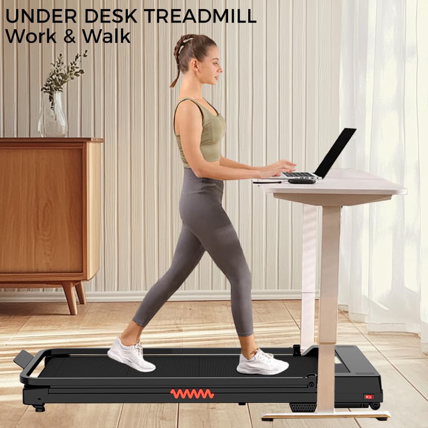 Walking Pad with Handle Bar, Portable Treadmills for Home Small Spaces, 3.0 HP Foldable Folding Walking Pad Treadmill with Handles, Running Machine with Remote Control, 300LBS Capacity