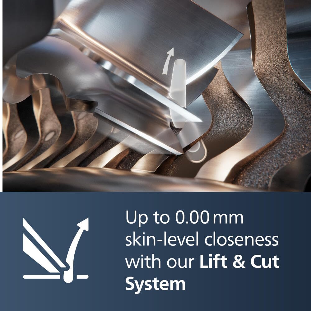 Philips Norelco Shaver Series 9000 Prestige Special Edition, Wet & Dry Electric Shaver, Lift/Cut & SenseIQ Technology, Nose & Precision Trimmer, Qi Pad, Cleaning Pod & Premium Case, SP9842/85