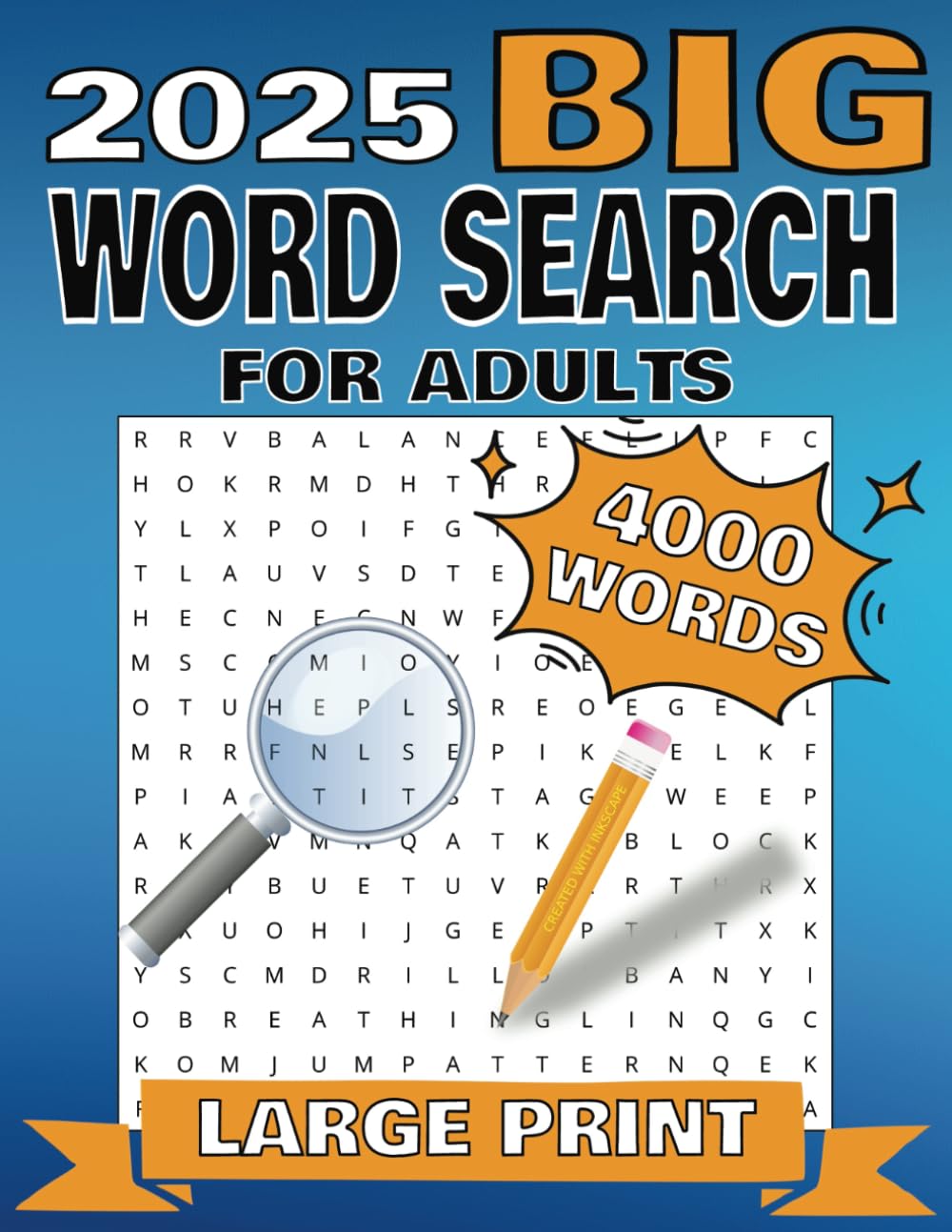 2025 Big Word Search for Adults: 4000 Large Print Puzzles for Relaxation & Brain Exercise: Massive Word Search Puzzle Book with Easy-to-Read Large ... Games for Seniors, Adults & Puzzle Lovers