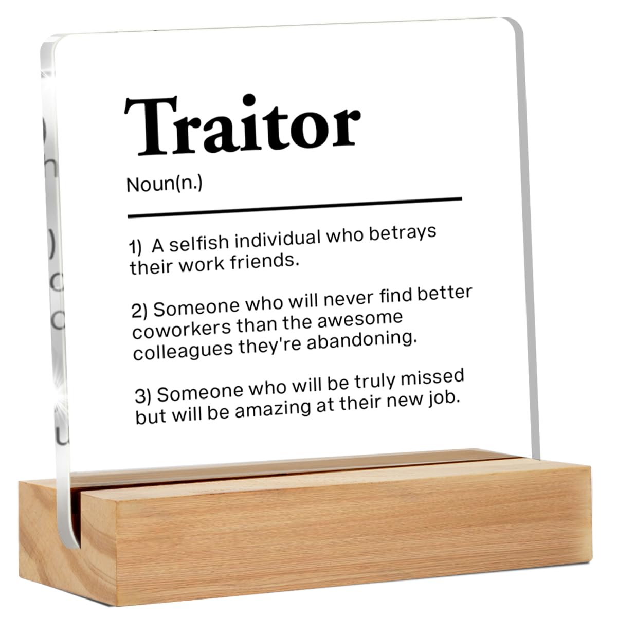 Inspirational Gift Ideas - Thank You Gifts for Women Men Friends - Appreciation Gifts for Coworker - Motivational Quote Clear Desk Sign Decor Home Office Desk Decor (4 x 4 Inches)