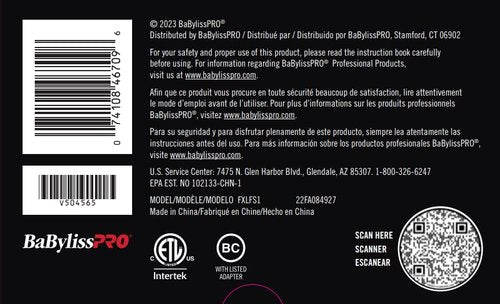 BaBylissPRO UVFOIL Single Foil UV-Disinfecting Metal Shaver