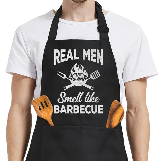 SANDJEST Funny Apron for Dad - Birthday Father’s Day Cooking Grilling Gifts for Mens