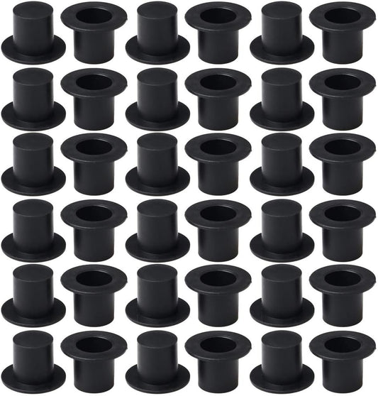 Pengxiaomei Mini Black Top Hats, 50Pcs Plastic Miniature Top Hats for Art and Crafts DIY Supplies
