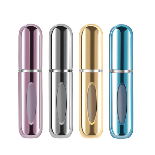 Yamadura Mini Refillable Perfume Portable Atomizer Bottle Refillable Perfume Spray, Refill Pump Case for Traveling and Outgoing (5ml, 4 Pack) 4