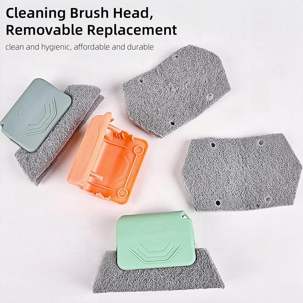 Magic Window Track Cleaner, 2025 Upgrad Window Groove Cleaning Brush Tools Set, Hand-held Window Track Cleaner Brushes Tools Set for Window lides Gaps Tile Lines Shutter Car Vents (Colorful 3PCS)