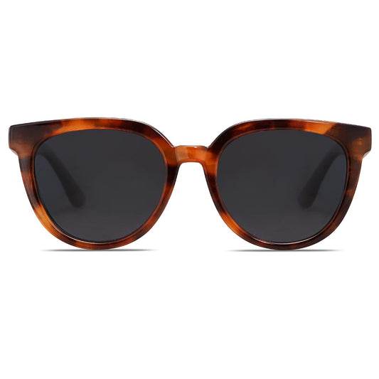 SOJOS Gafas de sol polarizadas redondas para mujer, estilo de moda, protección UV, lentes de sol, SJ2175