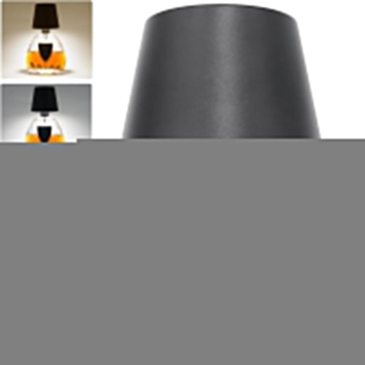 Wireless Bottle Lamp,Metal Wine Bottle Light with 3 Color Light Dimming, Waterproof Bottle Touch Lamp Head for Room, Bar, Restaurants, Party, Decor & Gifts (Black)