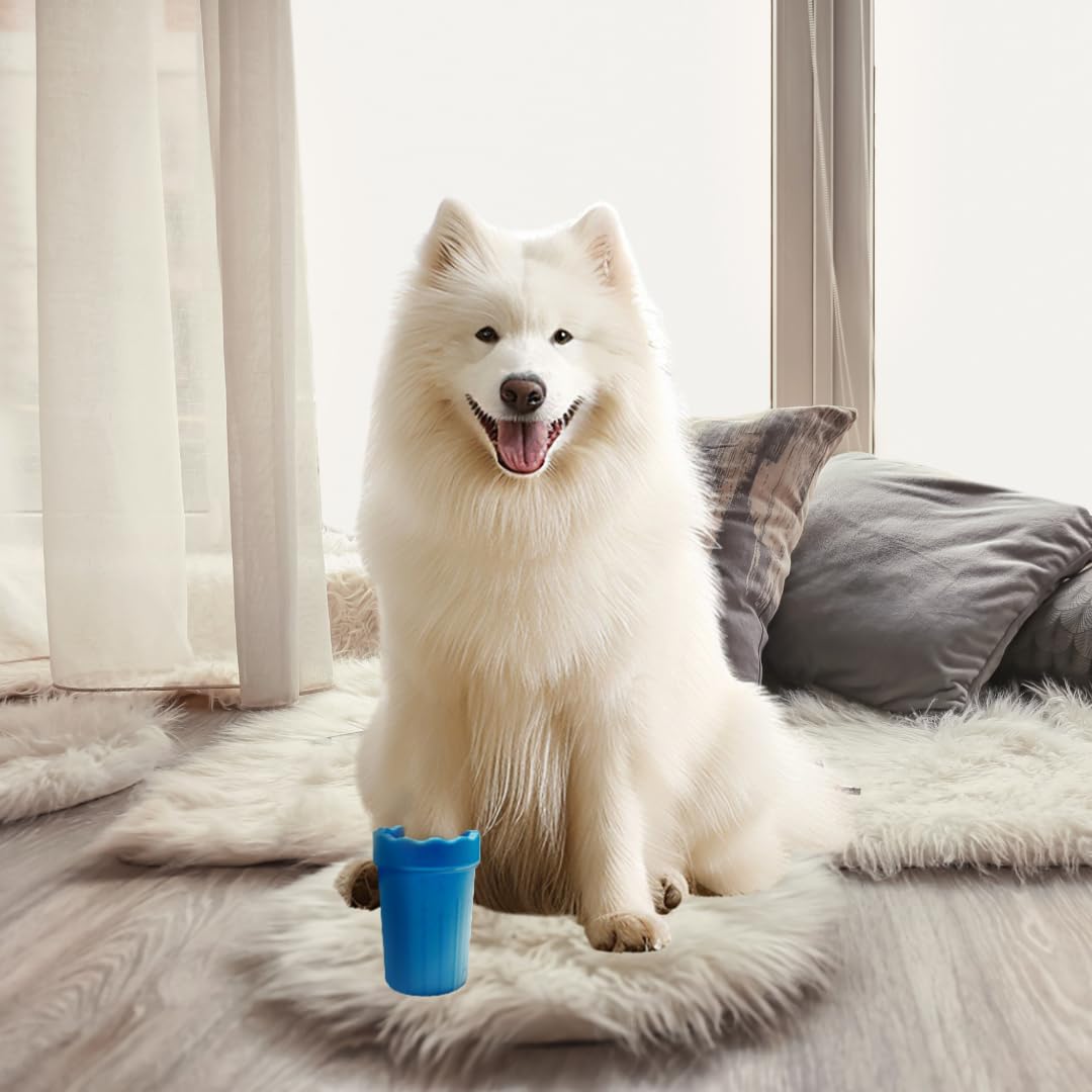 Freelax Portable Dog Paw Cleaner - Premium Quality, Eco-Friendly Silicone, Blue, Medium + Large Size for Pet Supplies and Accessories (Pink)