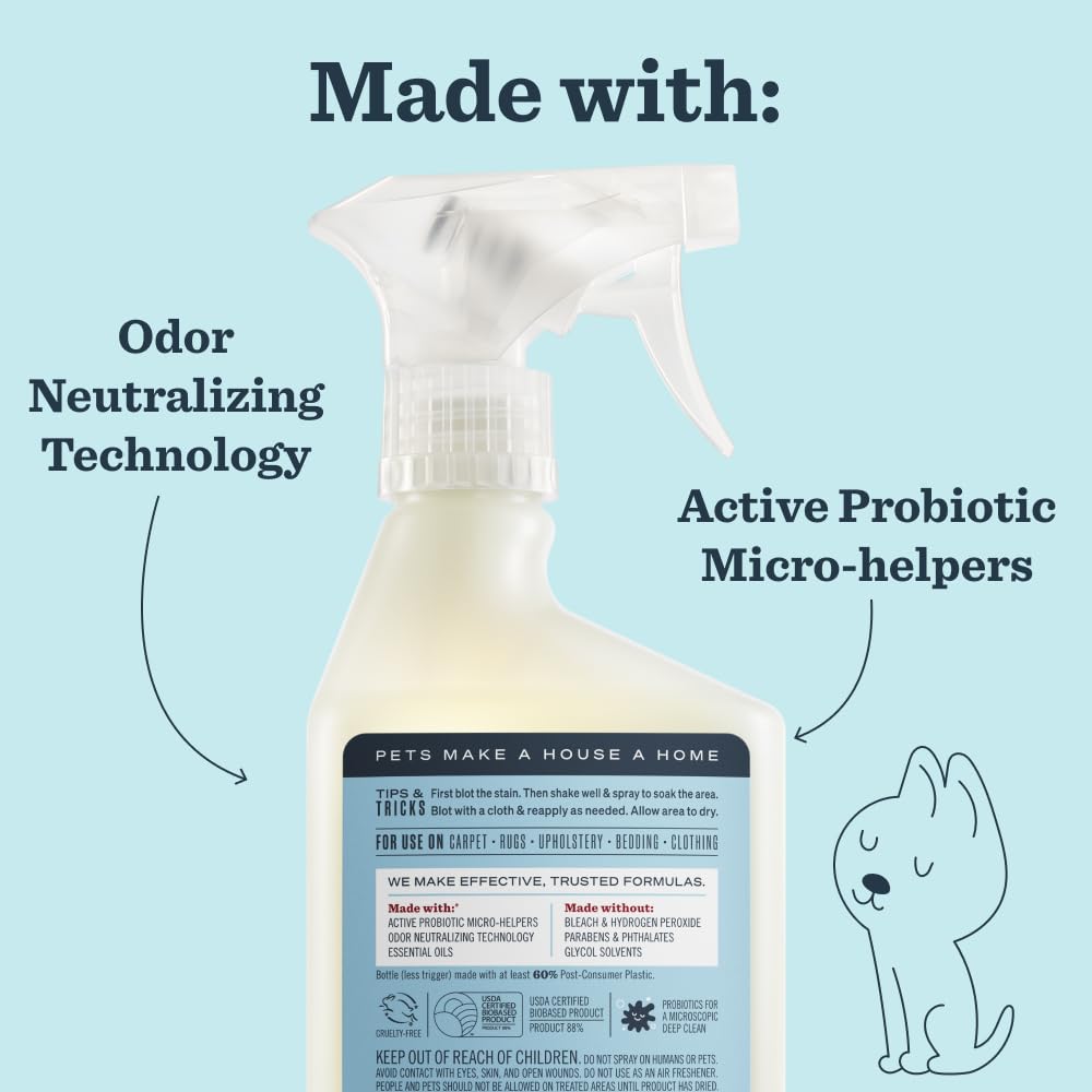 MRS. MEYER'S CLEAN DAY Pet Stain & Odor Fighter, Coconut Leaf Scent, 16oz