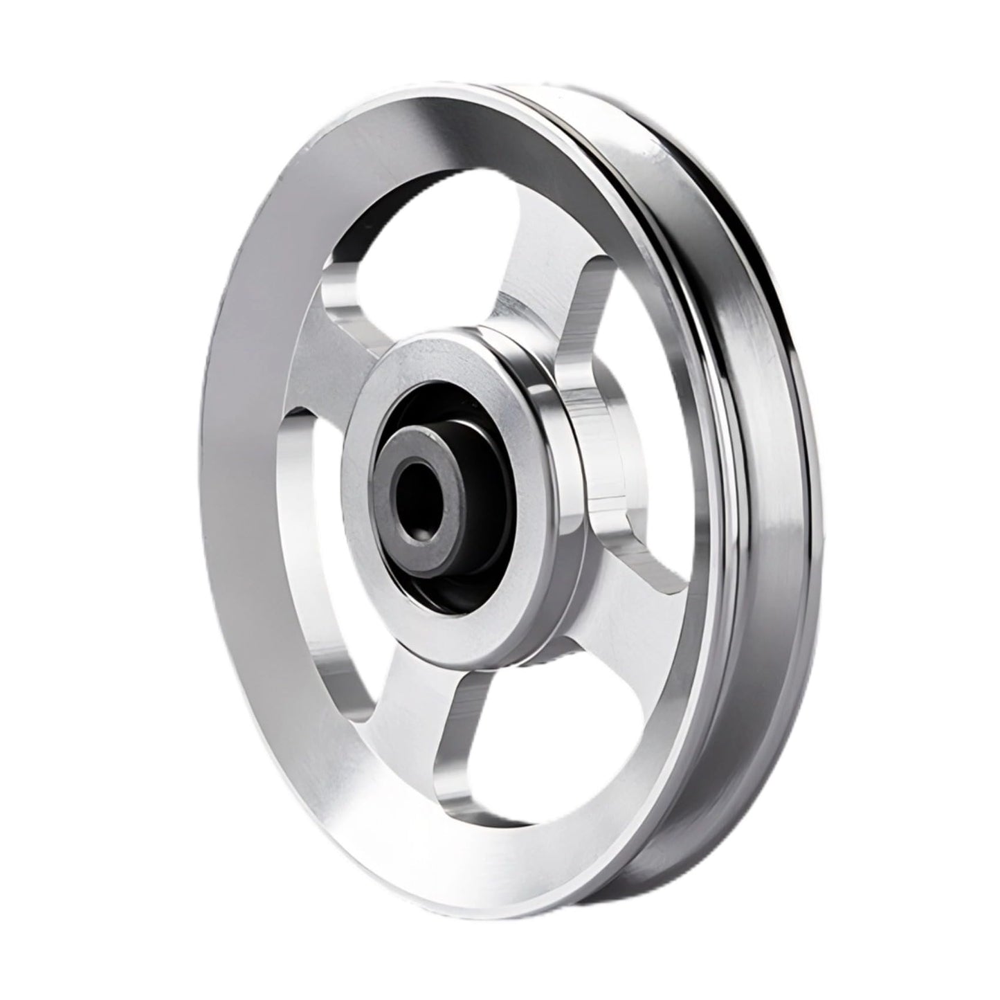 Ezweiji Cable Pulley Wheel, 114-115mm Universal Aluminum Alloy Pulley Wheel for Home Gym Exercise Strength Training Equipment