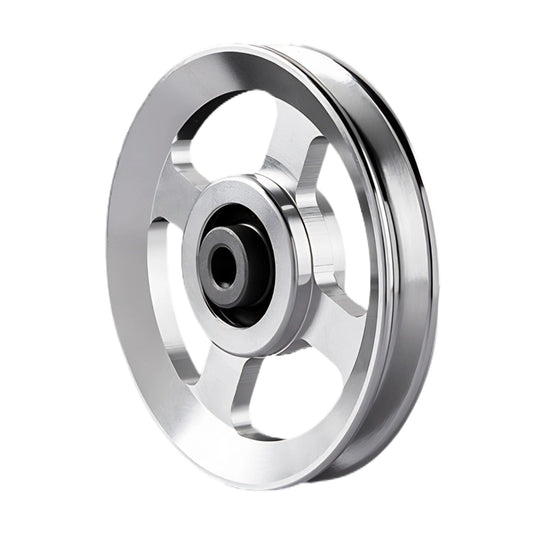 Ezweiji Cable Pulley Wheel, 114-115mm Universal Aluminum Alloy Pulley Wheel for Home Gym Exercise Strength Training Equipment