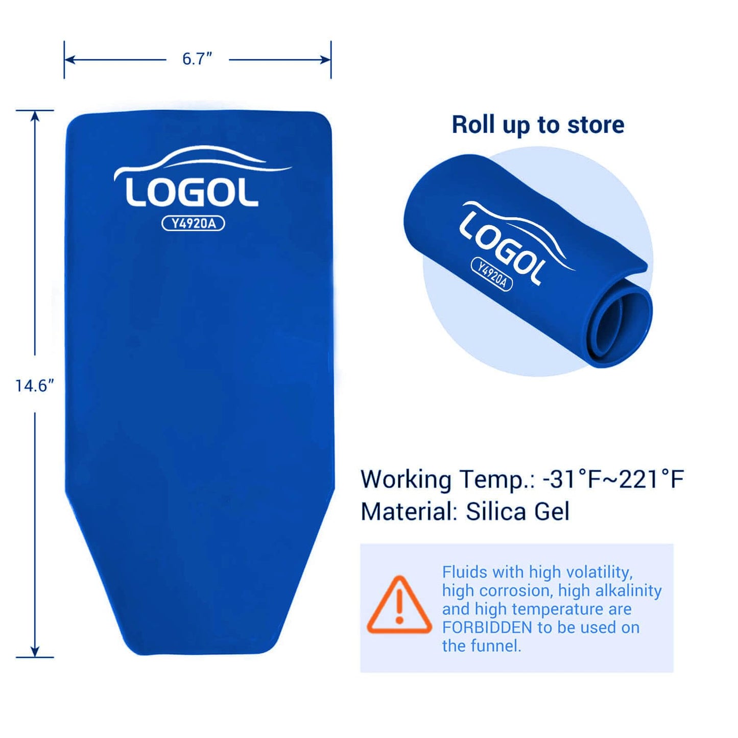 Flexible Oil Funnel Reusable General Oil Change Draining Tool. Form a Funnel for Oil Draining and Spill-Free Oil Filling.Flex Funnel Can be Molded Into Different Shape.