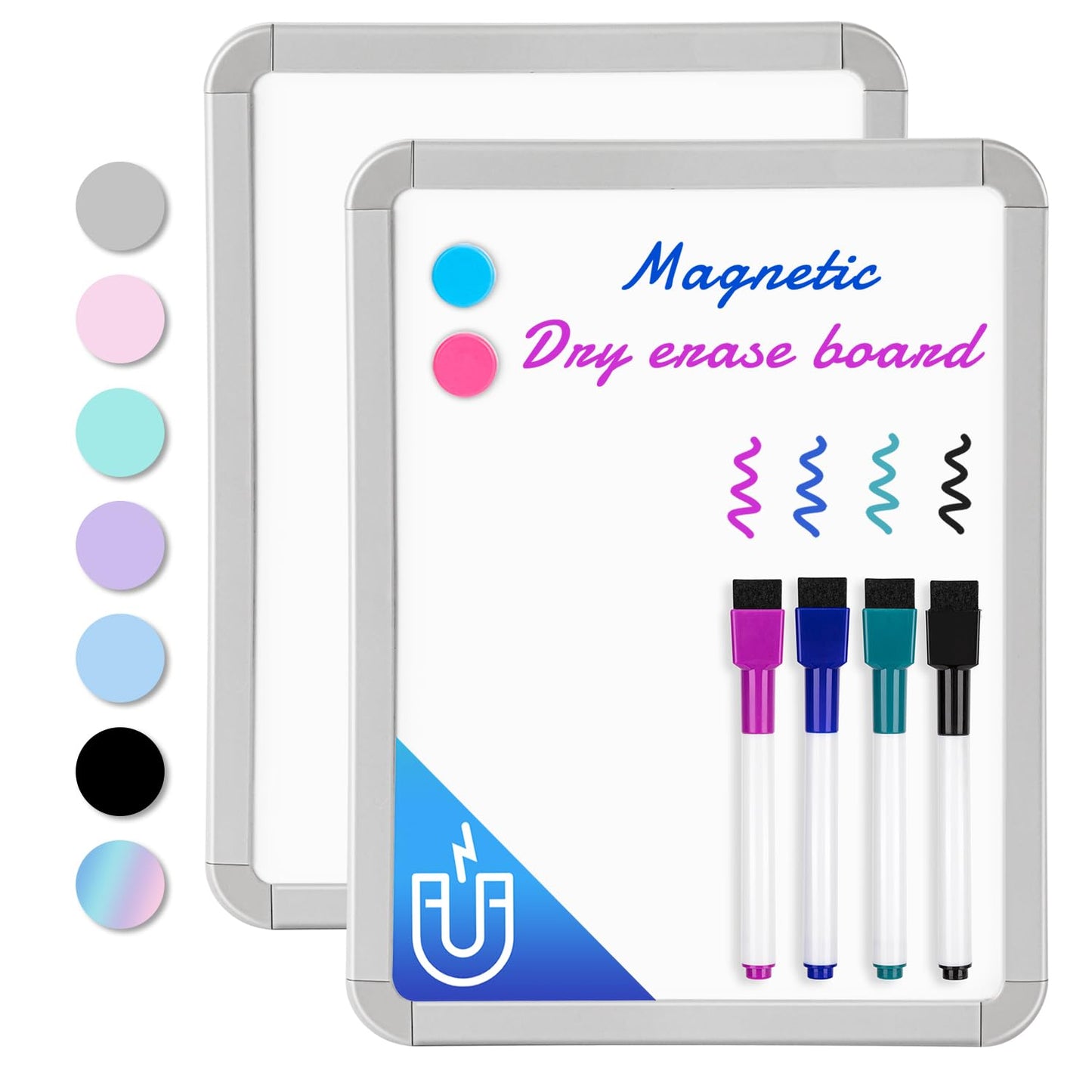 VUSIGN Small Dry Erase Whiteboard, 8.5 x 11 Inches White Board for Kids, Students, Fridge, Locker, Mini Dry Erase Board