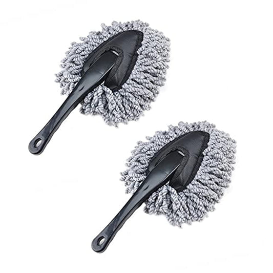 3 Pack Large Microfiber Car Duster Exterior Scratch Free with Extendable, Car Duster Interior Multipurpose dust Cleaning