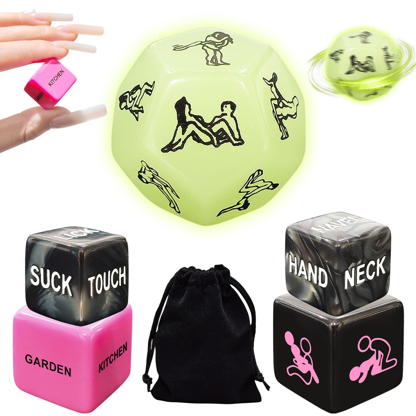 Food Dice Food Decision Games Date Night Dice Couples Gift for Him Her for Birthday Boyfriend Girlfriend Men Women Graduation Gifts 2025