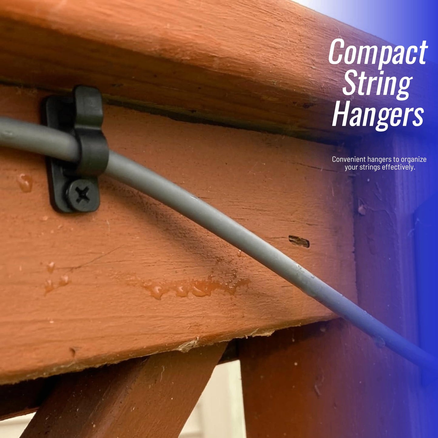 AFFAVON 80Pack Outdoor String Light Clips Screw-in Hooks,Weatherproof Cable Hangers and Clips for Hanging Fairy Lights for Christmas, Festival,Patio, and Fence Decorations