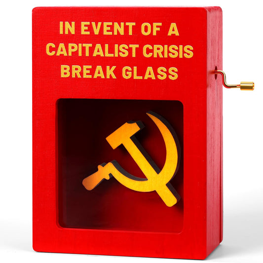 Funny Gift Emergency Box w/Hammer, Break in Case of Emergency Box, Personalized Prank Gag Gift for Birthday Holiday, Funny Desk Decor, White Elephant Gift for Friend Coworker Family