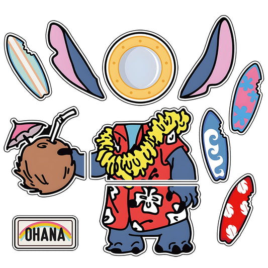 Cruise Magnets for Door Decorations - 11 Pcs Cute Nautical Themed Cruise Door Magnets Set, Reusable Magnetic Decorations for Cruise Ship, Refrigerator, and Decoration