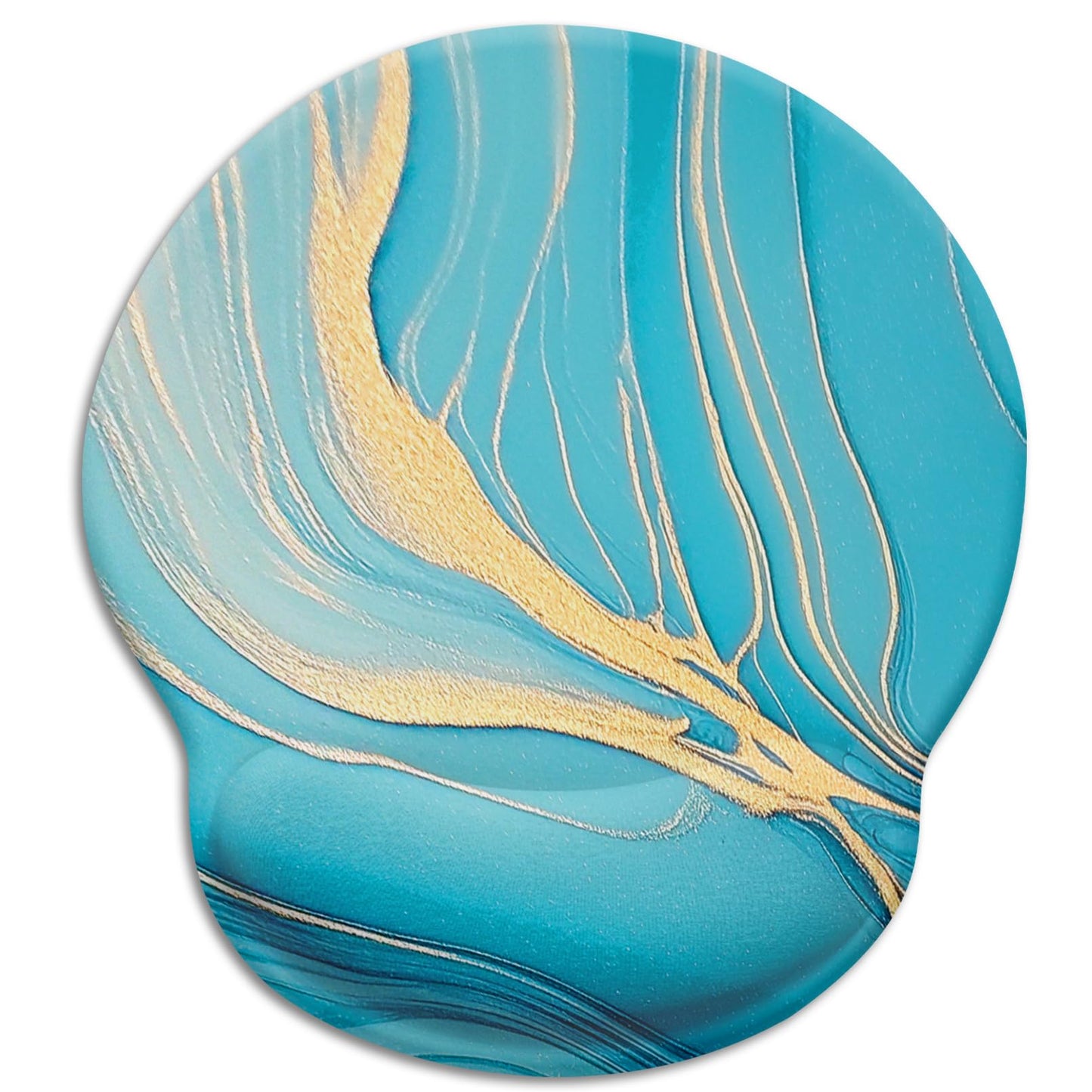 Cat Ergonomic Mouse Pad with Wrist Rest, Gaming Mouse Pad with Wrist Support, Funny Mouse Pads for Desk, Computer Mousepad with Non-Slip Pain Relief PU Base, Cute Office Desk Accessories