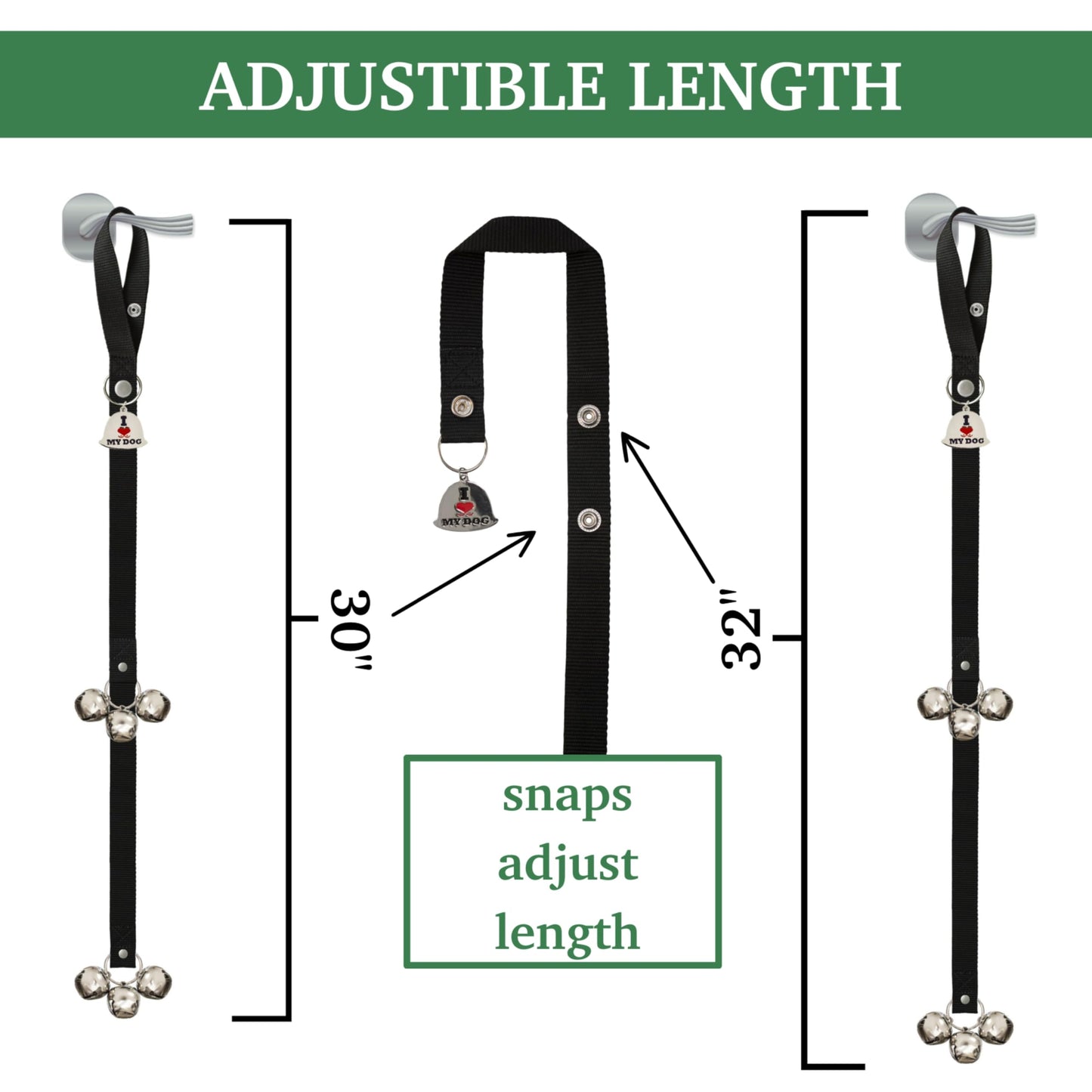 Caldwell's Pet Supply Co. Dog Potty Bells, Dog Door Bell, Bells to Go Outside, Potty Training Bell, Dogs Doorbell, Dogs Potty Doorbell, Ring to Go Pee, All Breed Puppy Training Tool