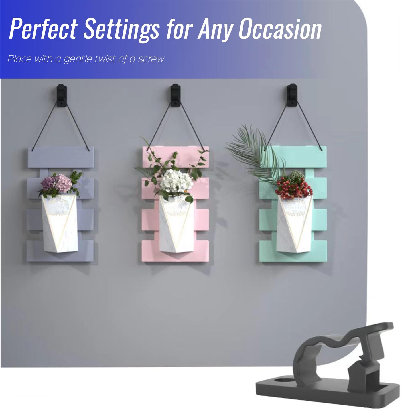 AFFAVON 80Pack Outdoor String Light Clips Screw-in Hooks,Weatherproof Cable Hangers and Clips for Hanging Fairy Lights for Christmas, Festival,Patio, and Fence Decorations