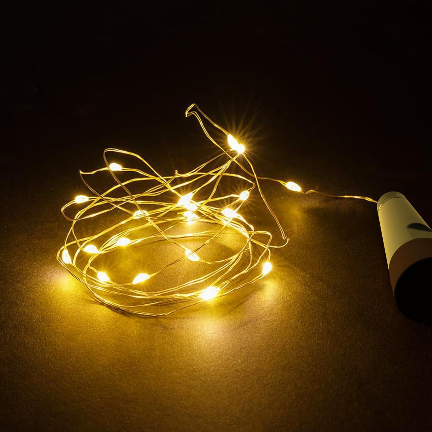 OUSMIN String Lights, USB Rechargeable Wine Bottle Lights with Cork, 2025 Version USB Fairy Light for Party Christmas