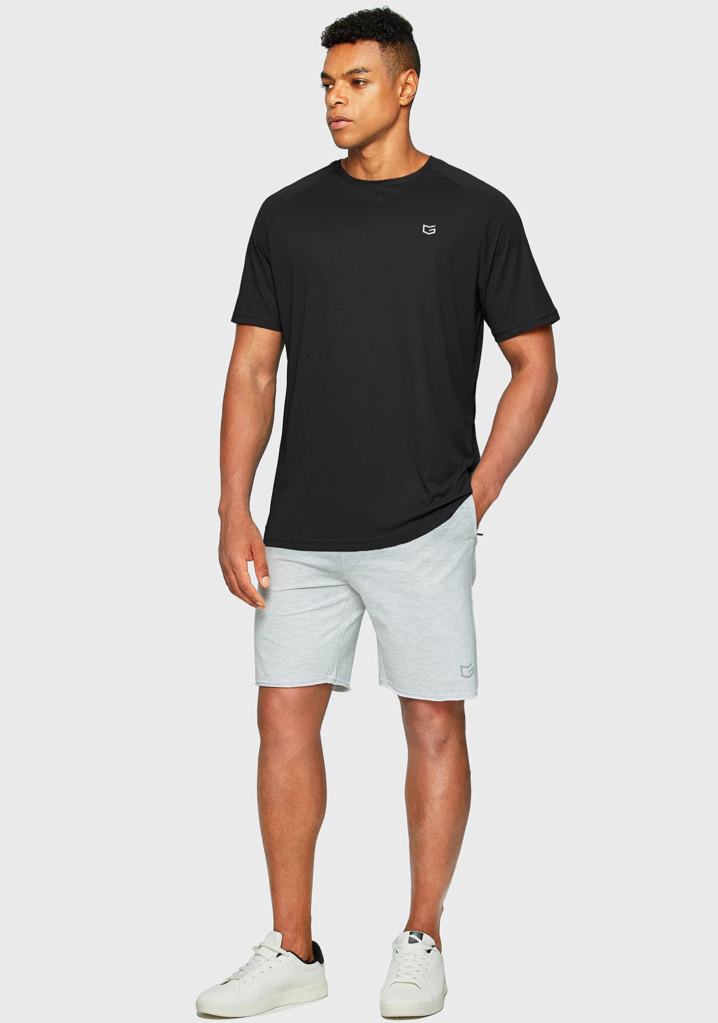 Men's Dry Fit Short Sleeve T-Shirt Crewneck Lightweight Tee Shirts for Men Workout Athletic Casual