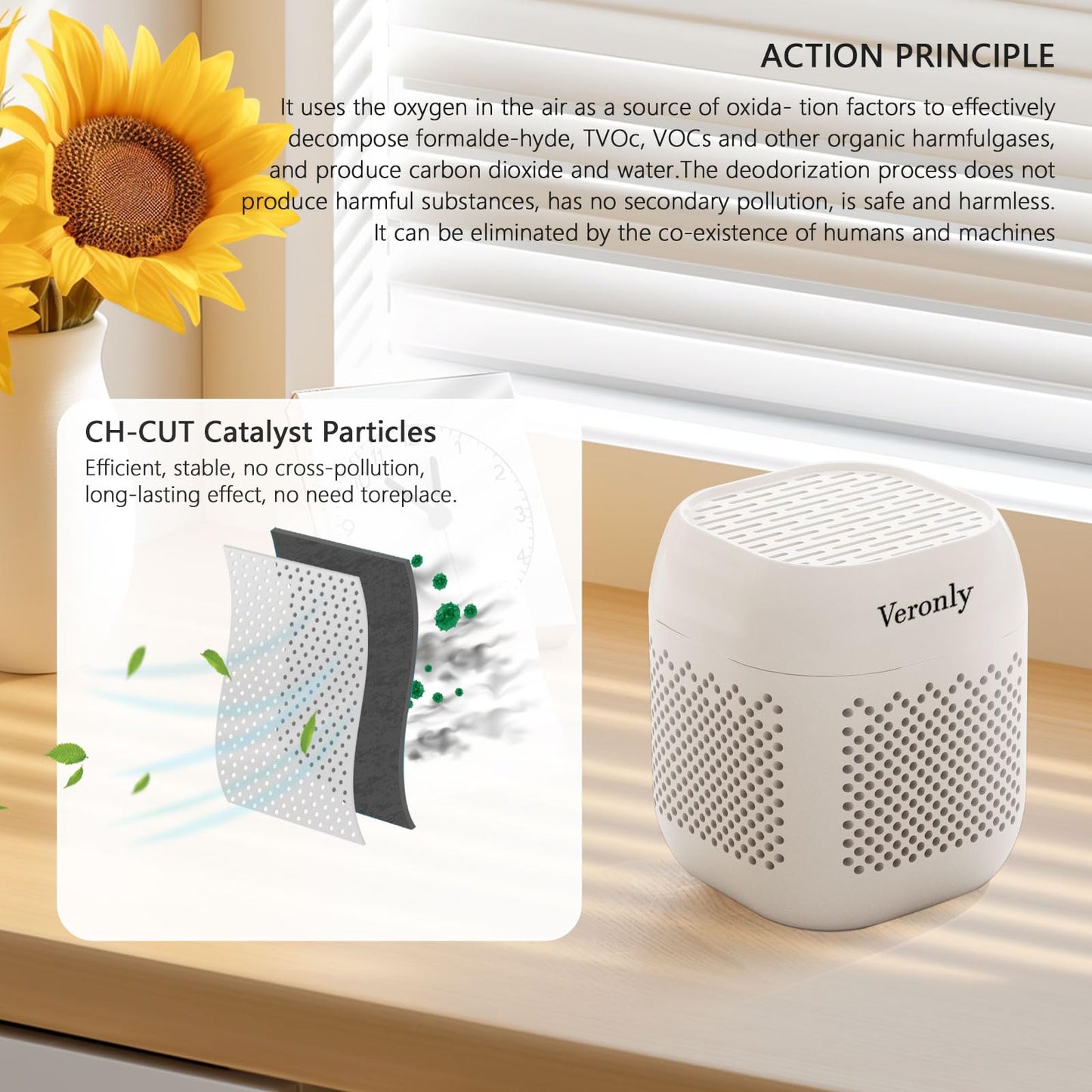 Refrigerator Deodorizer,Lasts for 10 Years,Refrigerator Odor Eliminator,Fridge Deodorizer for Fridge & Freezer, Room,RV and New Home, Better than Bamboo Air Purification Bags Baking Soda,White