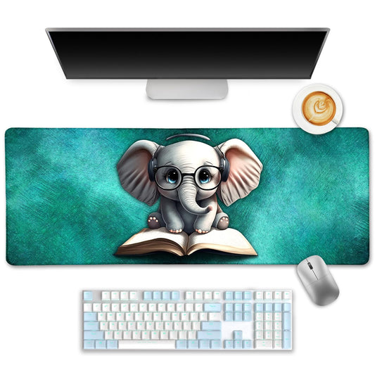 Funny Dog Mouse Pad Large Desk Mat, Extra Large Gaming Computer Mousepad with Stitched Edges Non-Slip, It's Fine Keyboard Mouse Pad for Desktop Cute Home Office Desk Accessories 31.5in