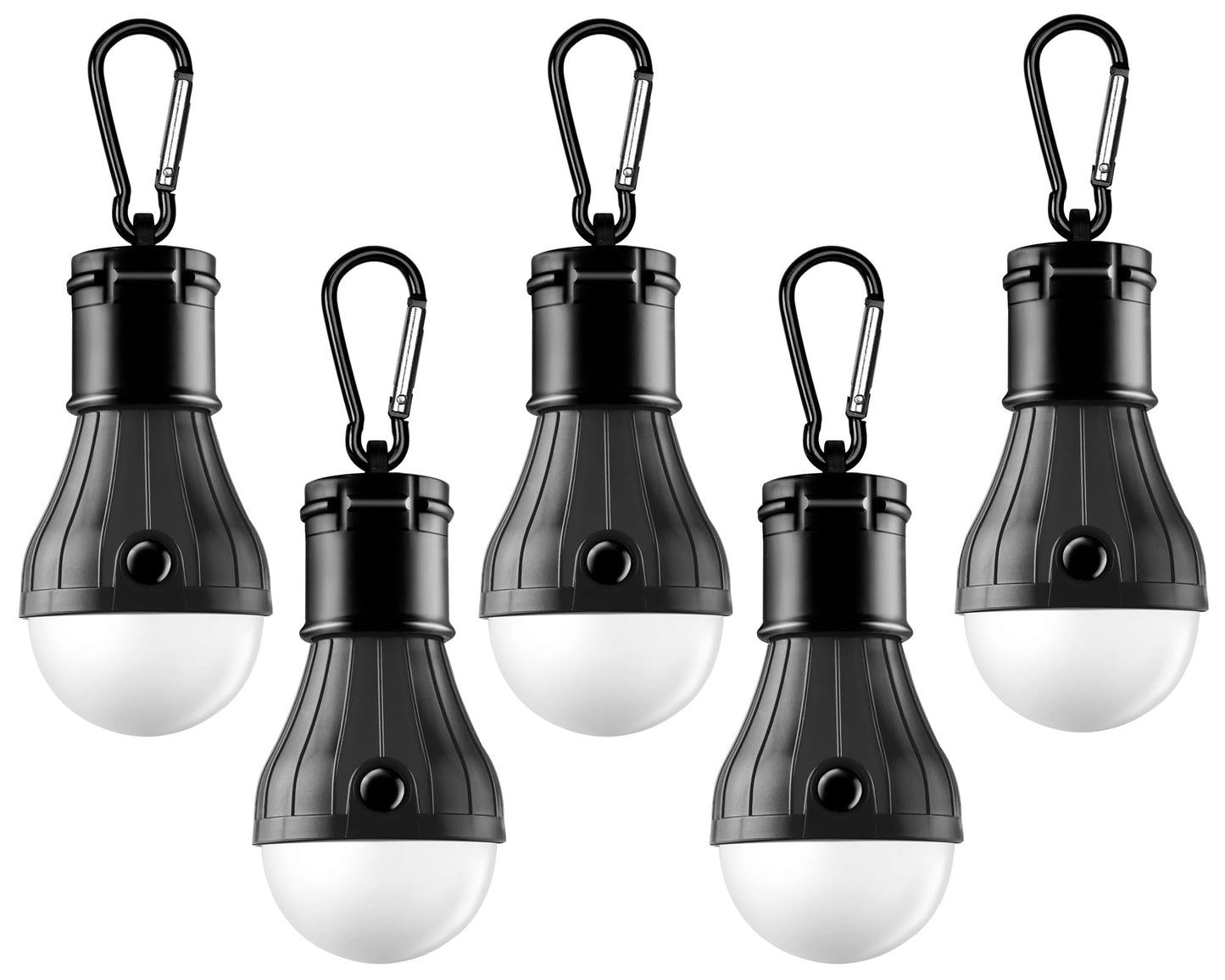 Tent Lamp 4 Packs Portable LED Tent Lights Clip Hook Hurricane Emergency Lights LED Camping Lights Bulb Camping Lanterns Camping Equipment for Camping Hiking Backpacking Outage