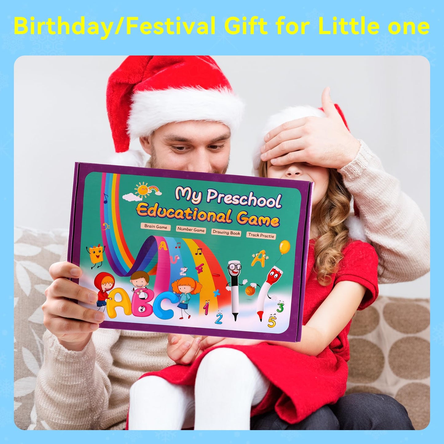 Preschool Learning Activity Educational Workbook 64Pages Toddler Prek Reusable Handwriting Practice Activity Tracing Toys Busy Book for Kids Gift,Autism Learning Material Book 12Markers Rose Purple