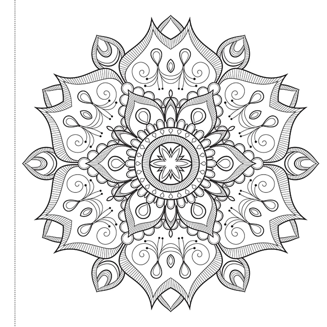Mandala Art: Colouring books for Adults with tear out sheets