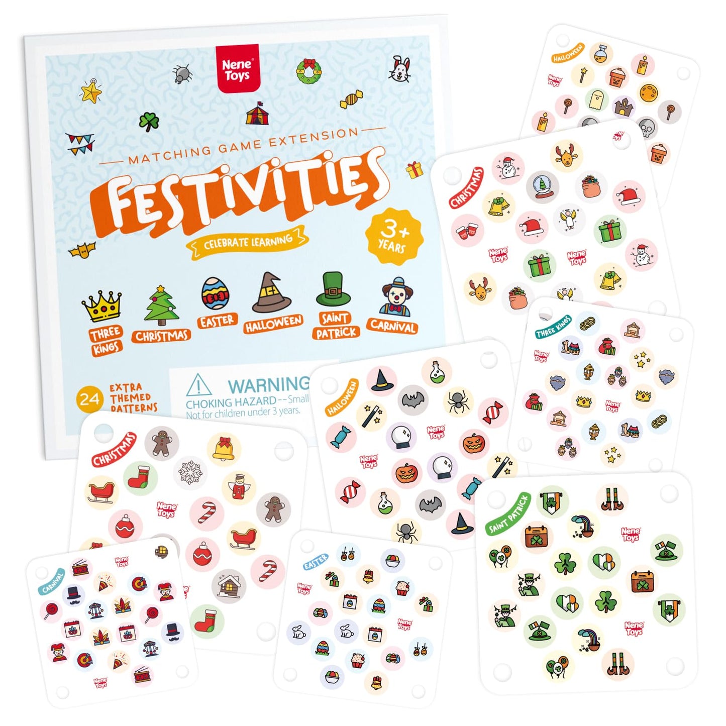 Nene Toys Ladybug’s Garden Memory Game – Wooden Matching Games for Toddlers 3-5 – Travel Toy for Boys Girls, Road Trip Essentials for Toddler, Airplane, Car - Ideal Christmas, Birthday Gifts