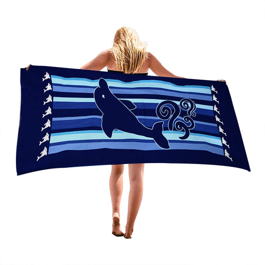 Beach Towel Microfiber Beach Towels Sand Free Quick Dry Lightweight Travel Towels Oversized Large Quick Cute Starfish Design 30×60 inch Beach Towels for Kids Women Men Pool Swim