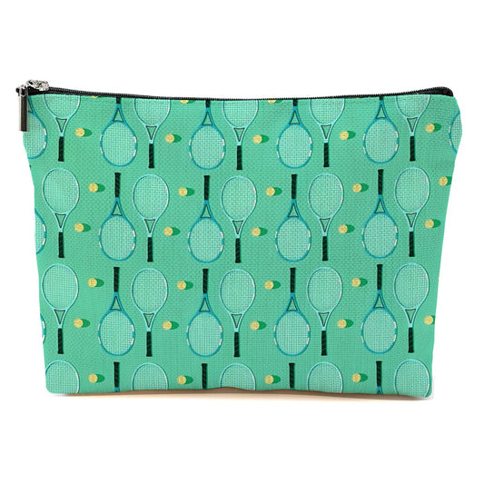 Tennis Gifts, Inspirational Tennis Makeup Bag, Tennis Accessories Tennis Gift Cosmetic Bag Toiletry Bag, Tennis Player Graduation Birthday Gifts for Women Girls Tennis Lovers Sister Tennis Team