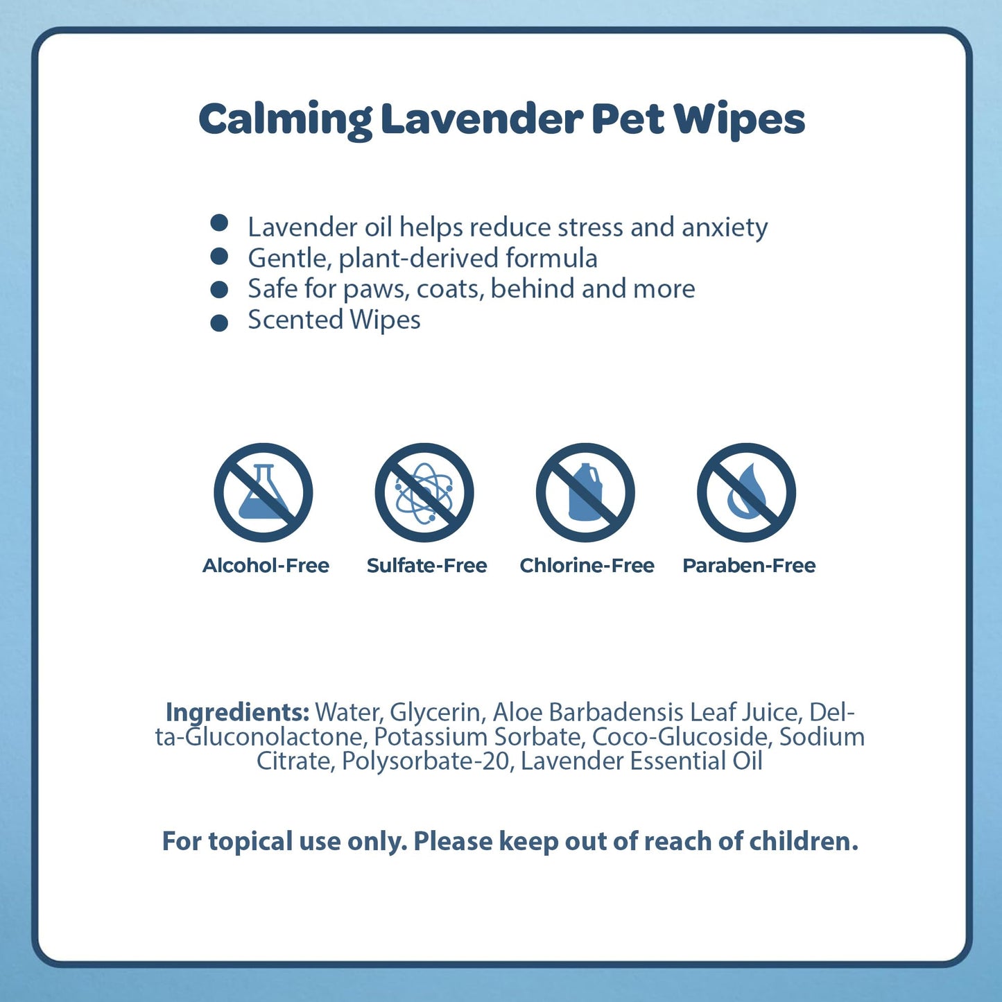 Best Pet Supplies Pet Wipes for Dogs - Dog Wipes Cleaning Deodorizing, for Coats, Ears, Paws - Calming Lavender, Aloe Vera, 100 Count